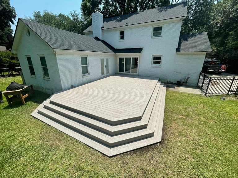 Multi-tier composite deck